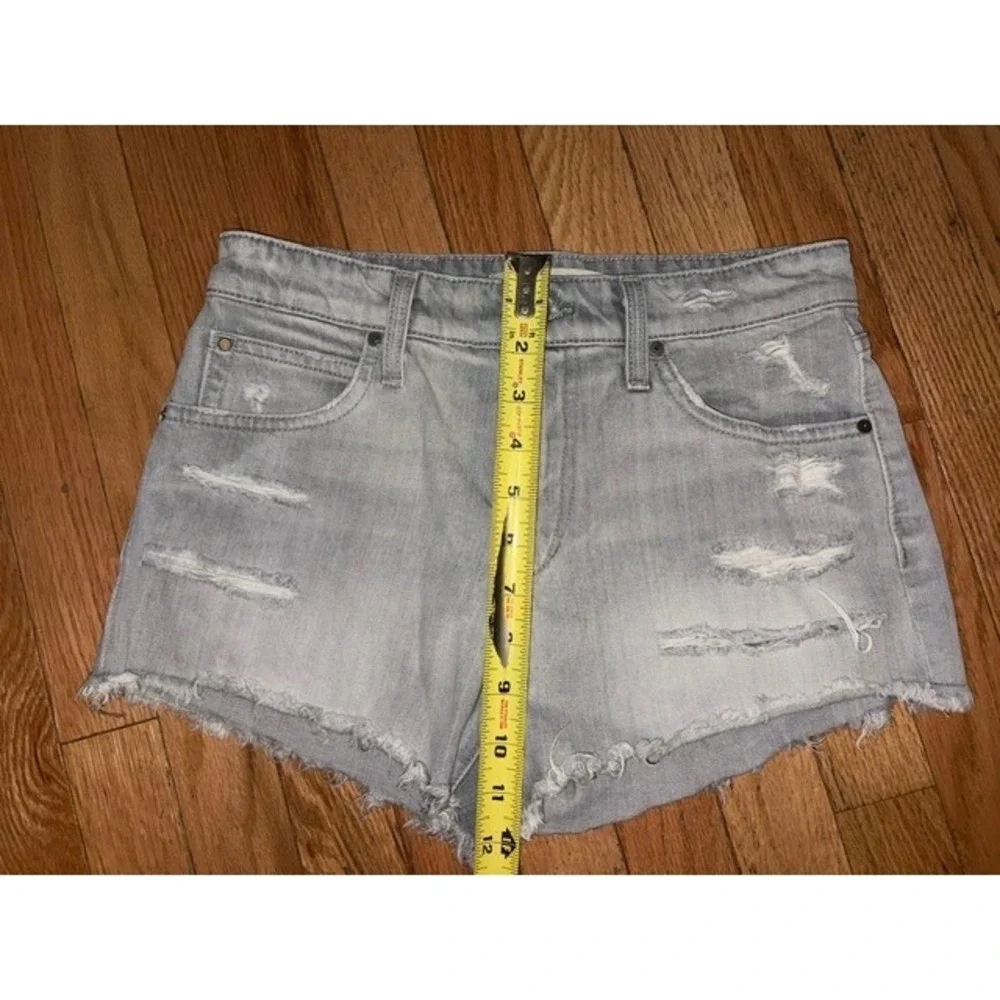 Joes Jeans Womens Grey Distressed CutOff Shorts Size 25 High Rise Raw Hem T57-16